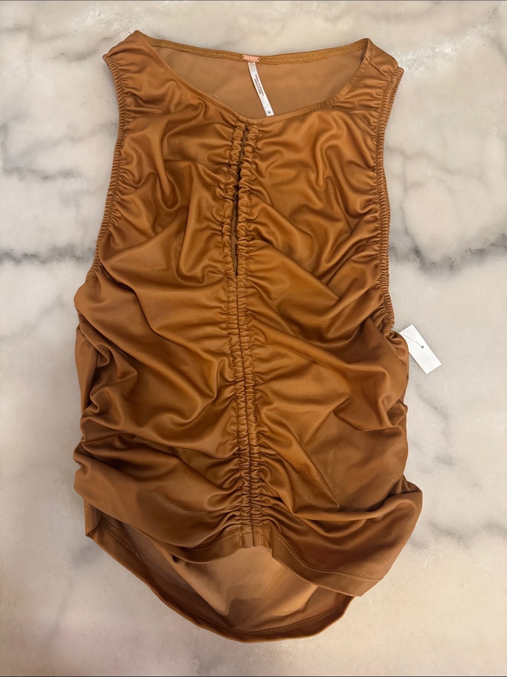 Free People Ride Along Ruched Tank - Picture 2 of 7